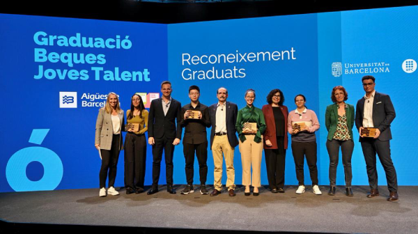 5 jóvenes se gradúan en la segunda promoción de Becas de Jóvenes Talentos de Aigües de Barcelona y CONFAVC