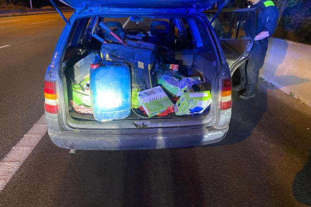 Cuatro ladrones atrapados en plena huida después de robar en una obra de Molins de Rei
