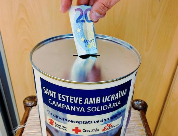 La campaña “Sant Esteve amb Ucraïna” prioriza las donaciones económicas