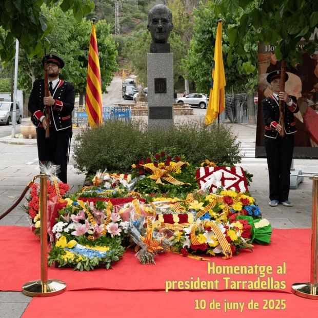 Cervelló recuerda al presidente Tarradellas en su 37 aniversario de fallecimiento