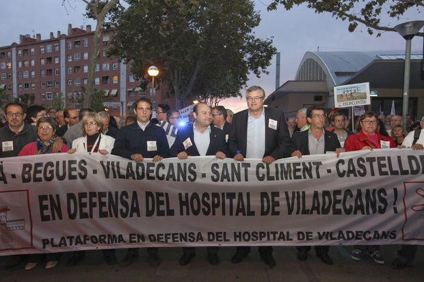 Manifestación del 31 de octubre del 2013 en defensa del Hospital. 
