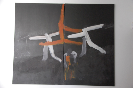Detalle del cuadro 'Obstacles (1997), de Lluís Rey Polo