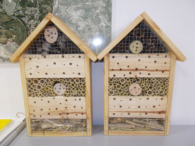 Abrera instala hoteles de abejas y cajas nido para pájaros y murciélagos