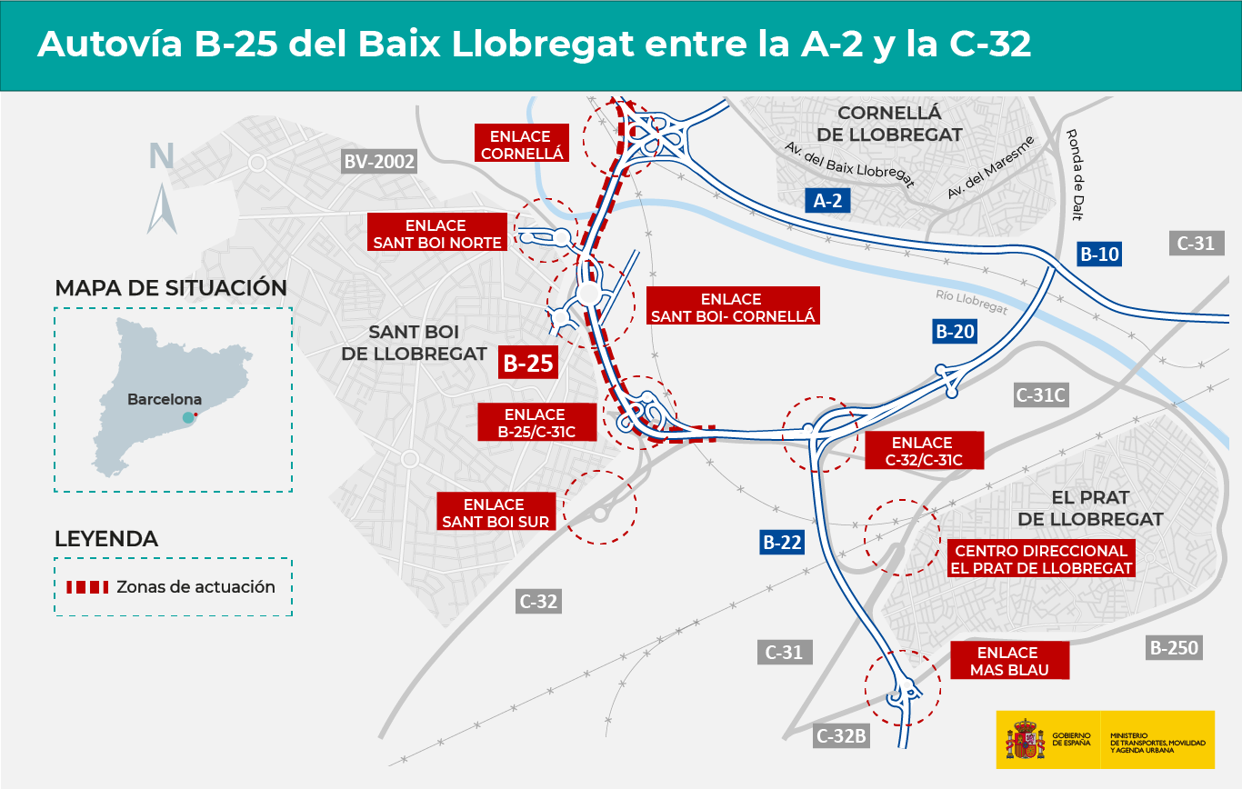 Plano de actuación de la obras