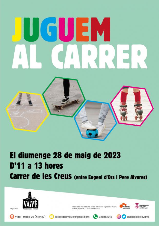 Cartel Juguem al carrer 2023