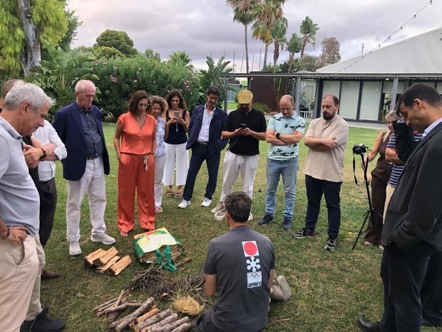 Representantes del tejido empresarial del Delta en el taller vivencial