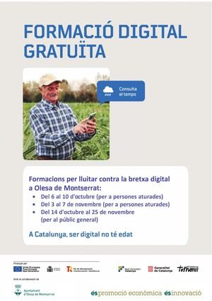 Olesa de Montserrat lanza cursos gratuitos para combatir la brecha digital entre mayores