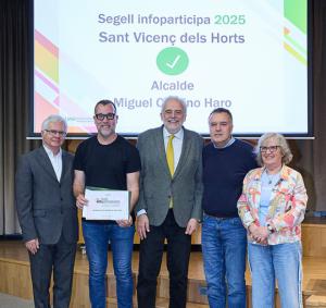 Sant Vicenç dels Horts logra por décimo año consecutivo el Segell Infoparticipa