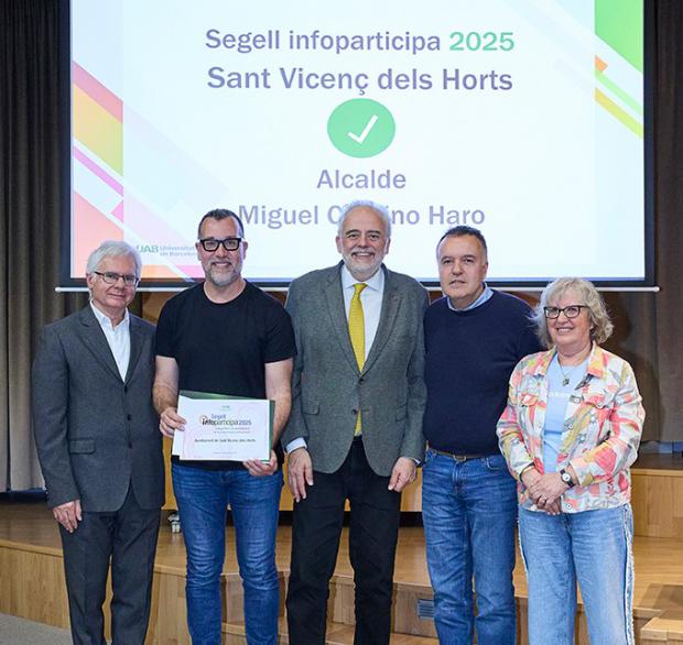 Sant Vicenç dels Horts logra por décimo año consecutivo el Segell Infoparticipa