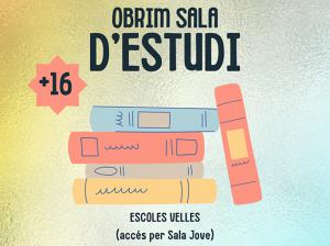 La Sala Jove de Sant Esteve abrirá una nueva Sala d’Estudi para jóvenes a partir de 16 años