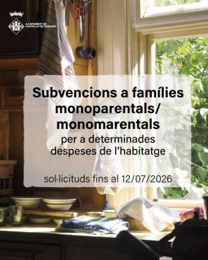 Castellví de Rosanes abre las ayudas para familias monoparentales y monomarentales hasta el 12 de julio