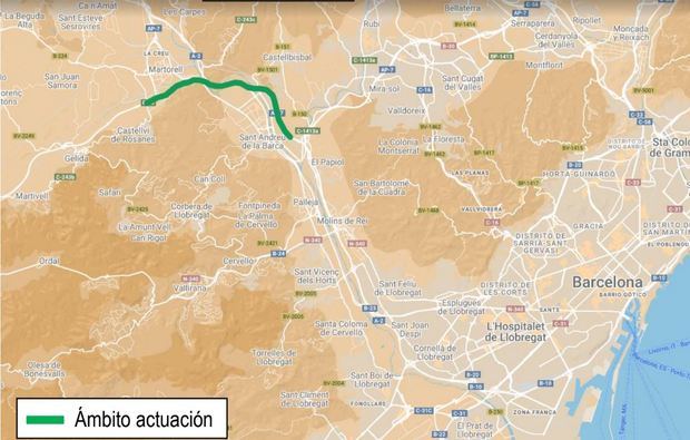 La AP-7 tendrá un cuarto carril entre Martorell y el enlace con la B-23