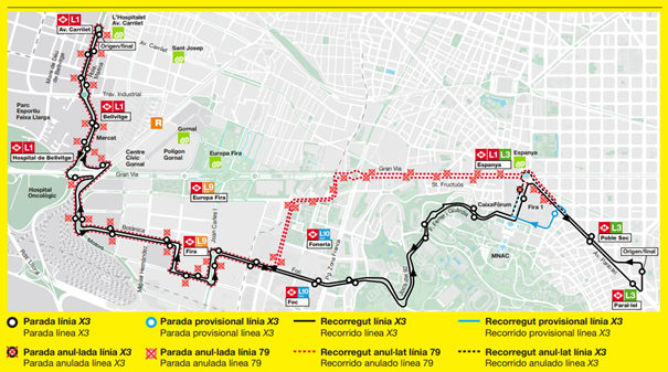 La nueva línea exprés X3: una conexión directa y rápida entre L'Hospitalet y el centro de Barcelona