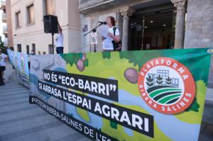 La plataforma vecinal de Cornellà en la manifestación