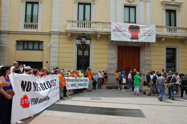 Manifestación en repulsa del nuevo PDU organizada por No més blocs el pasado 11 de junio. (Foto: Eva Jiménez)