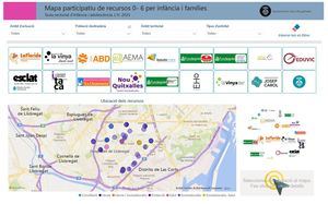 L’Hospitalet lanza un mapa interactivo con todos los recursos para la primera infancia y sus familias