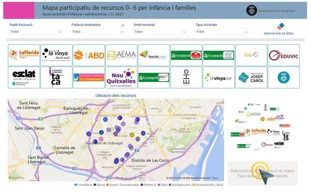 L’Hospitalet lanza un mapa interactivo con todos los recursos para la primera infancia y sus familias