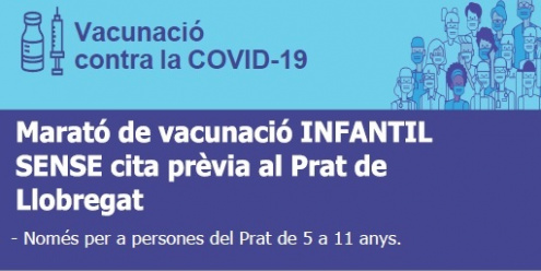 El 14 de enero el Prat hará una maratón de vacunación sin cita previa para infantes