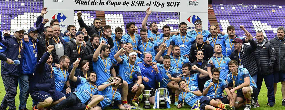 La UE Santboiana, campiona de la Copa del Rei de rugbi