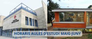 Sant Just Desvern ampliará en mayo y junio el horario de las aulas de estudio