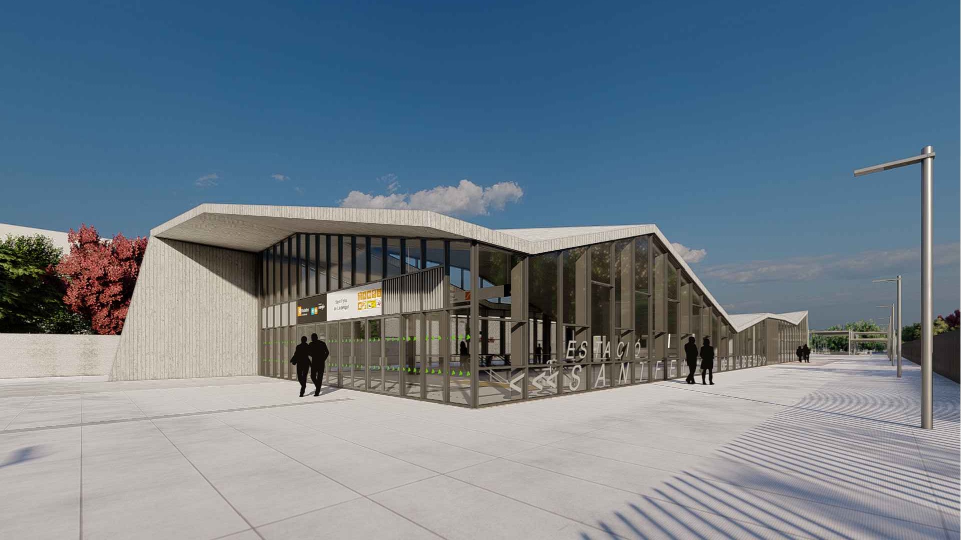 Construcción de la nueva estación de Sant Feliu de Llobregat licitada