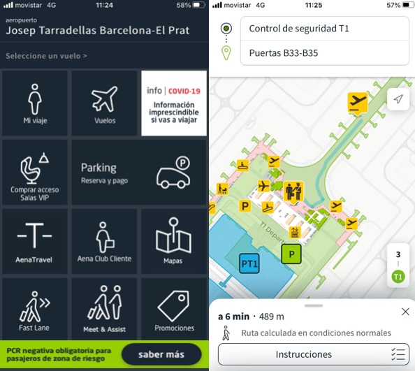 El aeropuerto de El Prat estrena un navegador para no perderse por las terminales