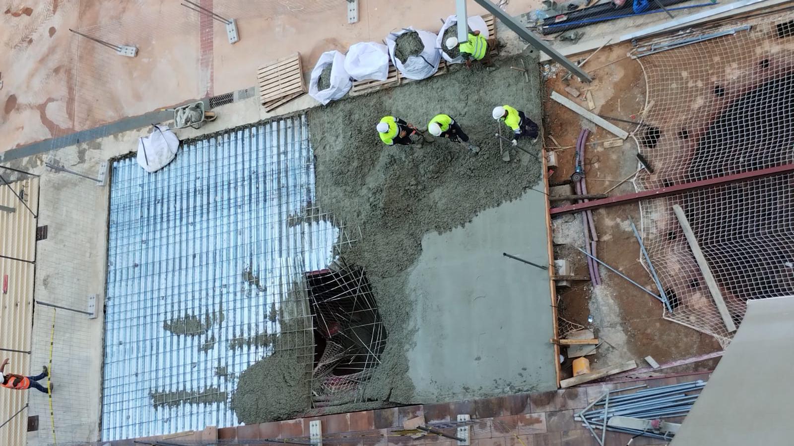 ¿Chapuza o accidente? Un vertido de hormigón amenaza valiosos restos arqueológicos de L'Hospitalet