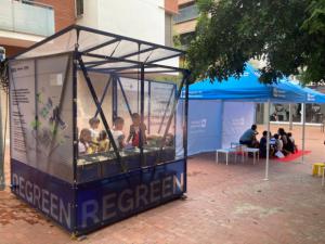 La plaza de Maria Artigal en Santa Eulàlia ya tiene un huerto hidropónico