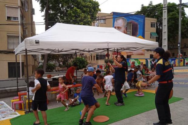 Civitecas ludicoeducativas instaladas en plazas de L'Hospitalet