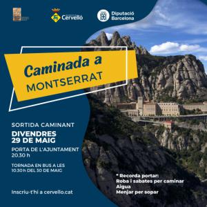Cervelló abre las inscripciones para la caminada hasta Montserrat del 29 de mayo