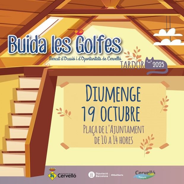 Inscripciones abiertas para el Mercat d'Ocasió en Cervelló 2025