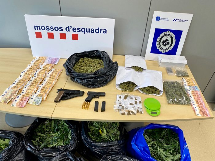 Desmantelados cuatro pisos con plantaciones de marihuana en un mismo bloque de El Prat