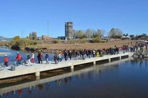 Sant Boi corta el paso fluvial que conecta con Sant Joan Despí por la crecida del Llobregat