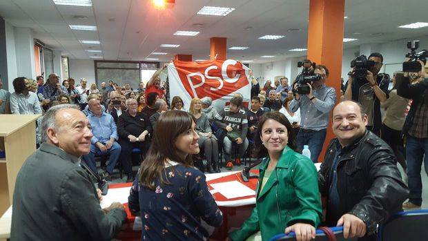 Imagen del día de presentación de la plataforma de apoyo a Pedro Sánchez