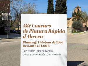 Abrera celebrará el 48è Concurs de Pintura Ràpida Vila d'Abrera el 14 de junio