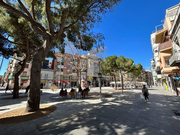 La emblemática fuente de la plaza Española ha sido restaurada y luce como nueva