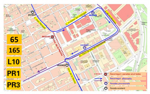 Una fuga de gas obliga a cortar un tramo de la carretera Marina de El Prat