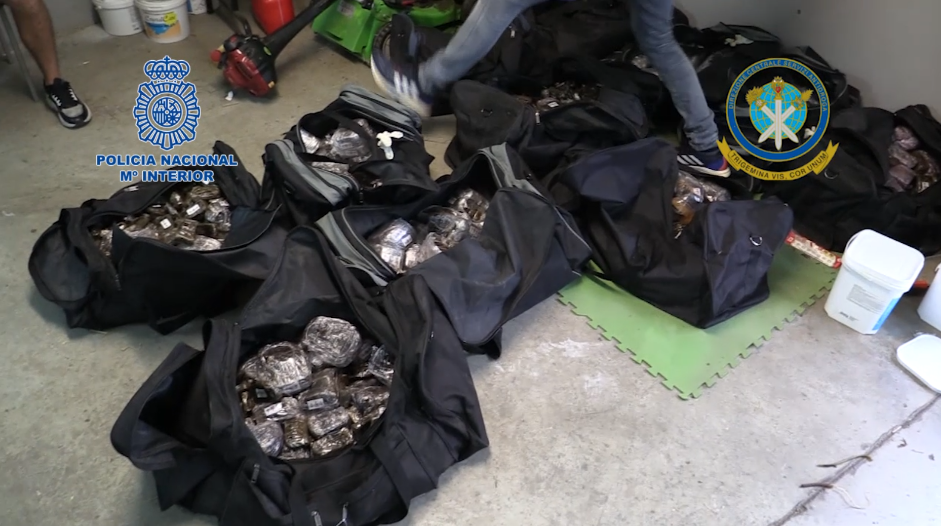 Decomisados 1.500 kg de hachís y 75 kg de marihuana en una vivienda de Sant Vicenç dels Horts