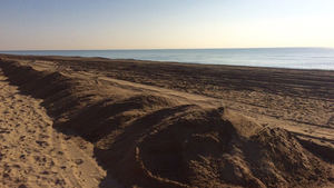 Arena extra para la playa de Gavà