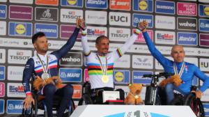 Sergio Garrote de Viladecans arrasa en el Campeonato del Mundo de ciclismo adaptado