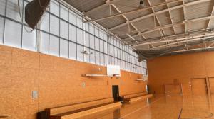 Terminan las obras de reparación de las cubiertas del Polideportivo Municipal Sanfeliu