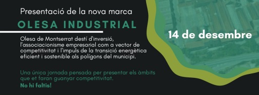 La nueva marca Olesa Industrial busca impulsar el tejido económico del municipio