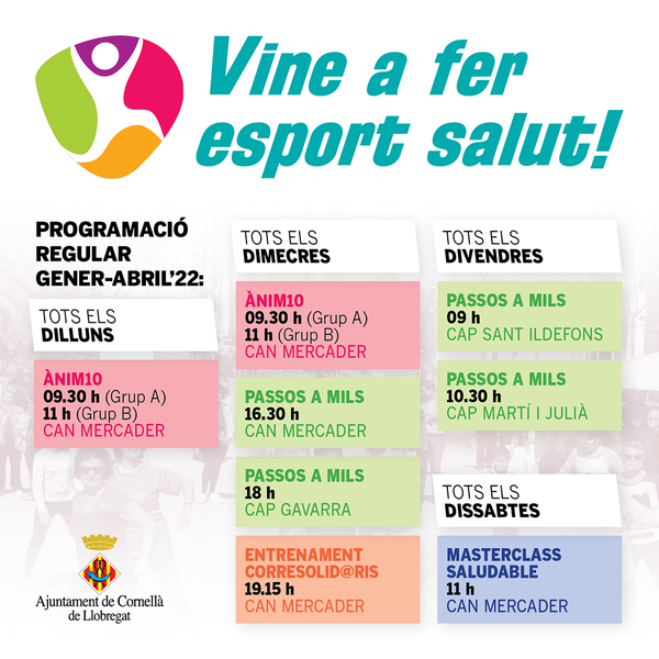 Cornellà inicia el año con el programa "Vine a fer esport salut!"