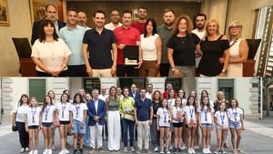 Castelldefels rinde homenaje a los triunfos del Fútbol Sala y la Gimnasia Rítmica