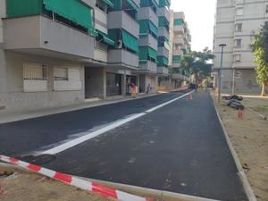 Renovación de vías entre la Ateneu y la carretera de Sant Boi de Sant Vicenç dels Horts