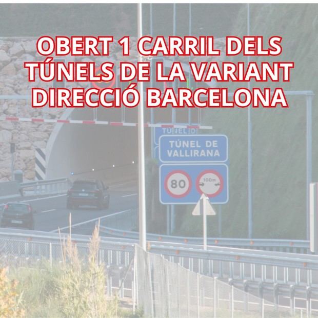 Reabre el túnel de la variante tras el incendio de un transformador