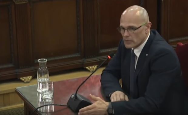 Raül Romeva declara en el juicio.