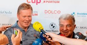 Koeman y Laporta se reconcilian en torneo de golf en Sant Esteve Sesrovires