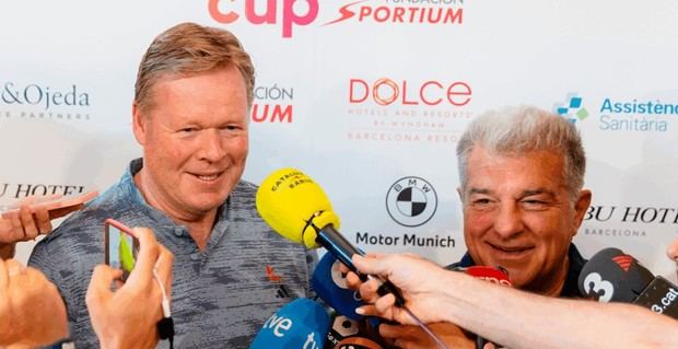 Koeman y Laporta se reconcilian en torneo de golf en Sant Esteve Sesrovires