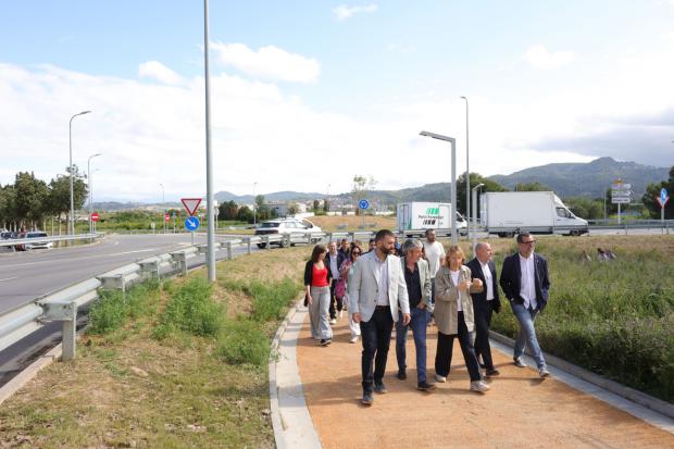 Terminan las obras de la rotonda de les Ovelletes. Transformación del tráfico en el Baix Llobregat